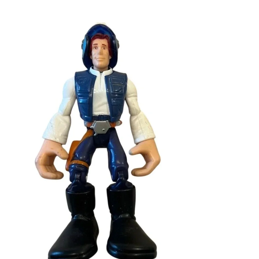 2005 Hasbro Star Wars Han Solo Action Figure w/‎ Helmet Accessory